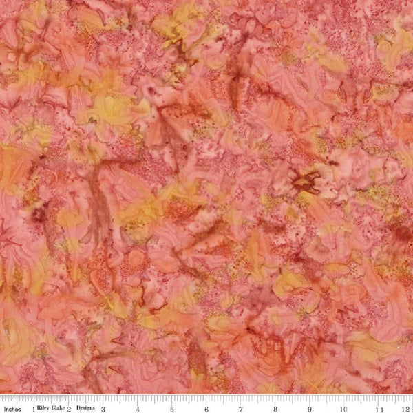 SALE Batiks Expressions Hand-Dyes BTAP263 Sunset - Riley Blake Designs - Hand-Dyed Print - Quilting Cotton