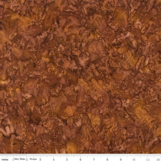 3-Yard Cut - SALE Batiks Expressions WIDEBACK BTWB279 Cinnamon - 3-Yard Bundle - Riley Blake - 108"  - Quilting Cotton Fabric