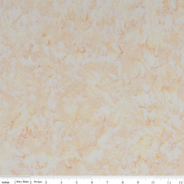 2 yard 9" End of Bolt - SALE Batiks Expressions WIDE BACK BTWB126 Pale Peach - Riley Blake - 107/108" Wide  - Quilting Cotton Fabric