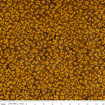CLEARANCE Batiks Expressions Elementals BTHH574 Burnished Gold - Riley Blake Designs - Hand-Dyed Tjap Print - Quilting Cotton Fabric
