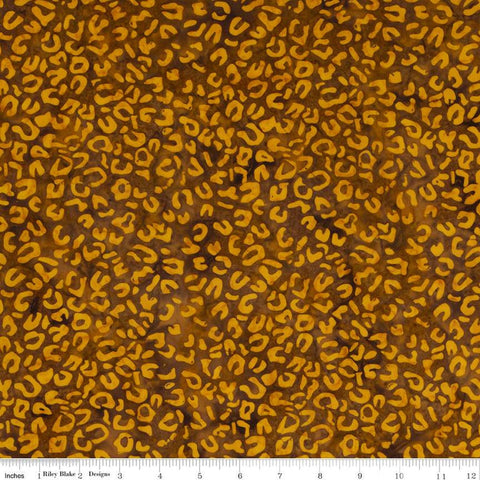 SALE Batiks Expressions Elementals BTHH574 Burnished Gold - Riley Blake Designs - Hand-Dyed Tjap Print - Quilting Cotton Fabric