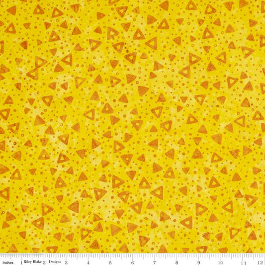 CLEARANCE Batiks Expressions Elementals BTHH552 Clementine - Riley Blake Designs - Hand-Dyed Tjap Print - Quilting Cotton Fabric