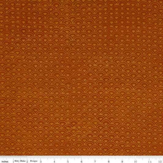 Fat Quarter End of Bolt - CLEARANCE Batiks Expressions Elementals BTHH545 Guava - Riley Blake - Hand-Dyed Tjap Print - Quilting Cotton