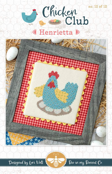 SALE Henrietta Chicken Club #12 Cross Stitch Pattern P051-ISE - Riley Blake - INSTRUCTIONS Only - It's Sew Emma - Counted Cross Stitch