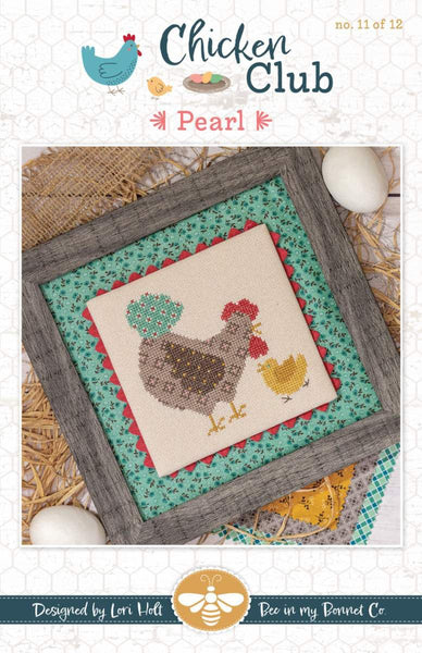 SALE Pearl Chicken Club #11 Cross Stitch Pattern P051-ISE - Riley Blake - INSTRUCTIONS Only - It's Sew Emma - Counted Cross Stitch