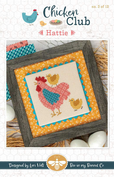 SALE Hattie Chicken Club #3 Cross Stitch Pattern P051-ISE - Riley Blake Designs - INSTRUCTIONS Only - It's Sew Emma - Counted Cross Stitch