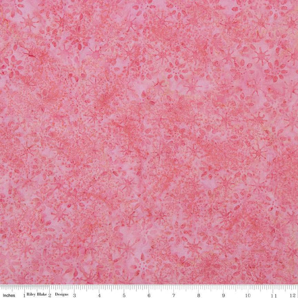 SALE Batiks Expressions Berry Lemonade BTHH1300 Guava Delight - Riley Blake Designs - Hand-Dyed Tjaps Print - Quilting Cotton