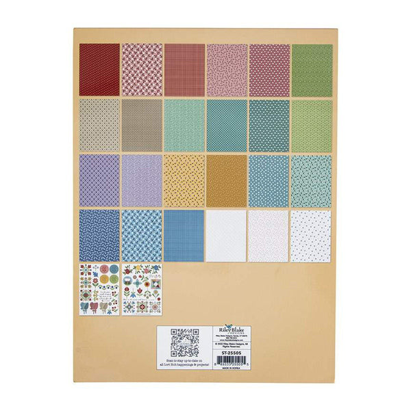 SALE Lori Holt Prairie Crafting Paper Pad ST-25505 - Riley Blake Designs - 8 1/2" x 11" - 26 Sheets