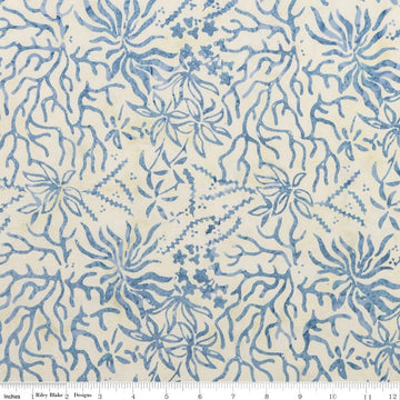 15" End of Bolt - SALE Batiks Expressions Breathe BTAP810 Powder - Riley Blake Designs - Hand-Dyed Print - Quilting Cotton Fabric