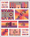 SALE Comic Book Quilt PATTERN P177 - Jennifer Long - Riley Blake Designs - INSTRUCTIONS Only - Piecing Applique