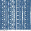 FLANNEL Northern Lights Fair Isle F15002 Ocean - Riley Blake - Stripes Winter Bears Trees Snowflakes Deer - FLANNEL Cotton Fabric