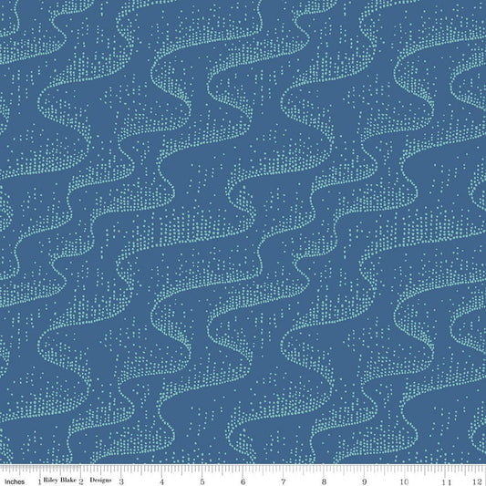 18" End of Bolt - SALE FLANNEL Northern Lights Aurora Ocean - Riley Blake Designs - FLANNEL Cotton Fabric