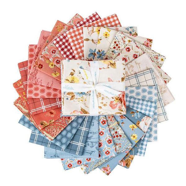 SALE Countryside Fat Quarter Bundle 24 pieces - Riley Blake Designs - Pre cut Precut - Floral - Quilting Cotton Fabric