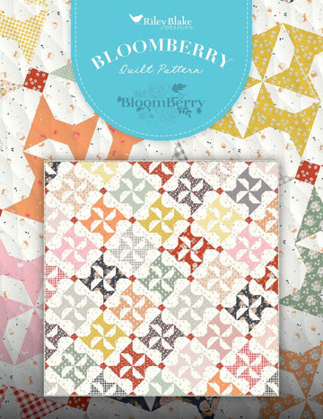 SALE BloomBerry Quilt PATTERN P100 - Minki Kim - Riley Blake Designs - INSTRUCTIONS Only - Piecing Fat Quarter Friendly