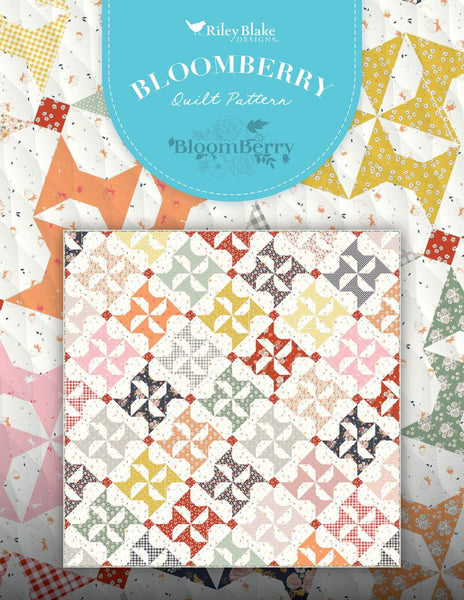 SALE BloomBerry Quilt PATTERN P100 by Minki Kim - Riley Blake Designs - INSTRUCTIONS Only - Piecing Fat Quarter Friendly