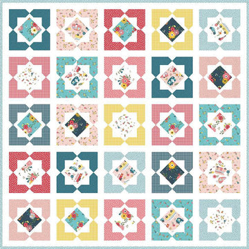 SALE Courtyard Quilt PATTERN P144 - Primrose Cottage - Riley Blake Designs - INSTRUCTIONS Only - Piecing