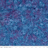 Fat Quarter End of Bolt - SALE Batiks Expressions Hand-Dyes BTHH246 Violet Blue Multi 1 - Riley Blake - Hand-Dyed Print - Quilting Cotton