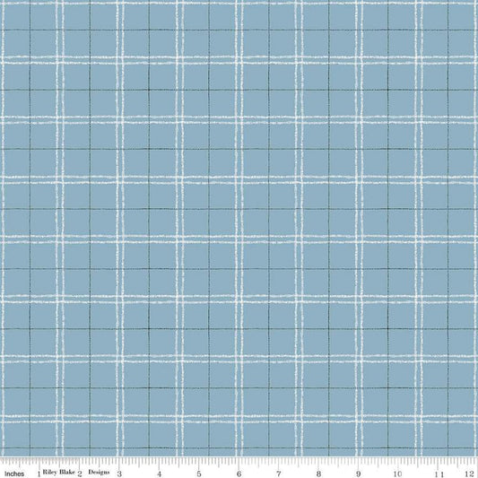 Countryside Plaid C14535 Blue - Riley Blake Designs - Quilting Cotton Fabric