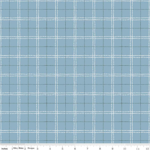 Countryside Plaid C14535 Blue by Riley Blake Designs - Quilting Cotton Fabric
