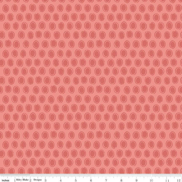 SALE Countryside Dot C14536 Coral by Riley Blake Designs - Dots Dotted - Quilting Cotton Fabric