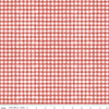 Countryside PRINTED Gingham C14537 Red - Riley Blake Designs - Red/Sand Irregular Checks Check Checkered - Quilting Cotton Fabric