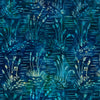 SALE Batiks Expressions BTPT1132 Arabian Blue - Riley Blake Designs - Hand-Dyed Tjaps Print - Quilting Cotton