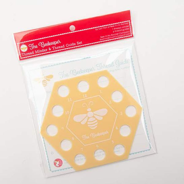 SALE It's Sew Emma Beekeeper Thread Minder and Thread Guide Set  - Riley Blake Designs - Set of 8 (34.13mm x 0.60mm)