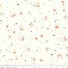 BloomBerry Berry Sprouts C14603 Cream - Riley Blake Designs - Strawberries Pin Dots - Quilting Cotton Fabric