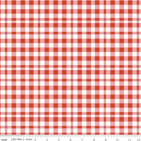 SALE BloomBerry Plaid C14605 Autumn by Riley Blake Designs - Autumn/Cream Plaid - Quilting Cotton Fabric