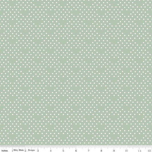 SALE BloomBerry Dots C14606 Mint - Riley Blake Designs - Dot Dotted Lattice Pattern - Quilting Cotton Fabric