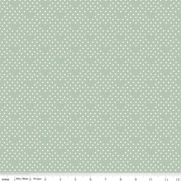 BloomBerry Dots C14606 Mint by Riley Blake Designs - Dot Dotted Lattice Pattern - Quilting Cotton Fabric