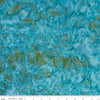 CLEARANCE Batiks Expressions Hand-Dyes BTHH232 Turquoise Multi 1 - Riley Blake Designs - Hand-Dyed Print - Quilting Cotton Fabric
