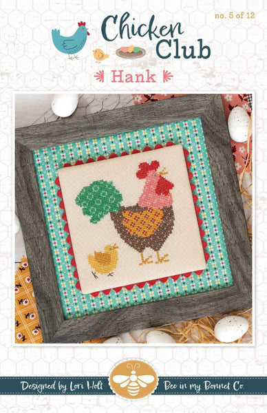 SALE Hank Chicken Club #5 Cross Stitch PATTERN P051-ISE - Riley Blake Designs - Instructions Only - It's Sew Emma - Counted Cross Stitch