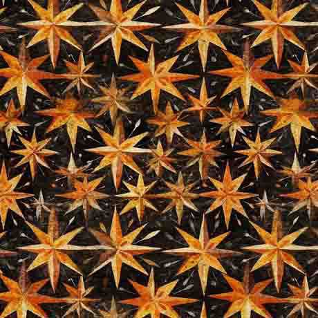 SALE MINKY Creepin' It Real Halloween Stars 60" Wide 30390 Black  - QT Fabrics - 100% Polyester