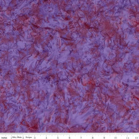 SALE Batiks Expressions Hand-Dyes BTHH218 Violet Red Multi - Riley Blake Designs - Hand-Dyed Print - Quilting Cotton Fabric