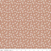 Granny Chic Daisy C8520 Brown - Riley Blake Designs - Lori Holt - Floral Flowers Strawberries Dots - Quilting Cotton Fabric