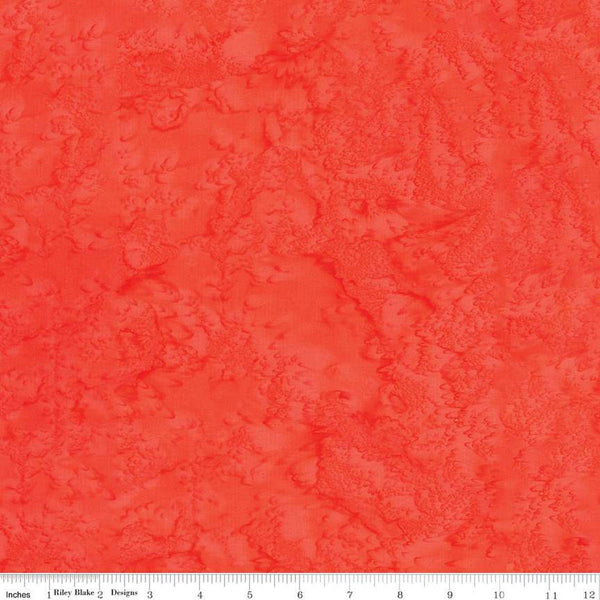 SALE Batiks Expressions Hand-Dyes BT21000-237 Papaya  - Riley Blake Designs - Hand-Dyed Print - Quilting Cotton