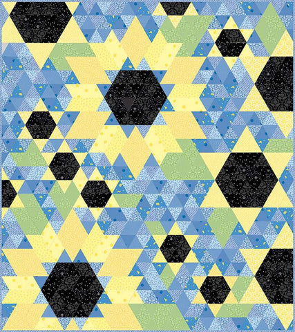 Sun Tracker Quilt PATTERN P112 by Jillily Studio - Riley Blake Designs - INSTRUCTIONS Only - Piecing - Uses Flex Angle Template Set