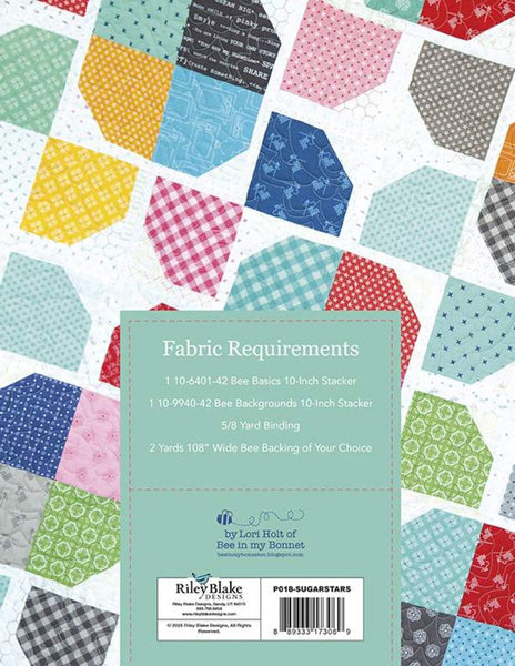 SALE Sugar Stars Quilt PATTERN P018 by Lori Holt - Riley Blake - INSTRUCTIONS Only - Piecing 10" Stacker Friendly