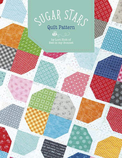 Sugar Stars Quilt PATTERN P018 by Lori Holt - Riley Blake - INSTRUCTIONS Only - Piecing 10" Stacker Friendly