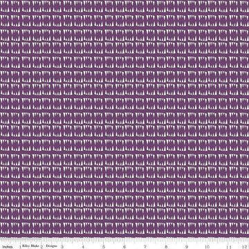 SALE Beggar's Night Fangs C14506 Purple - Riley Blake Designs - Halloween Vampire Teeth - Quilting Cotton Fabric