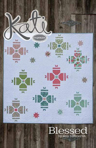 Blessed Quilt PATTERN P055 by Kati Cupcake - Riley Blake Designs - INSTRUCTIONS Only - Piecing