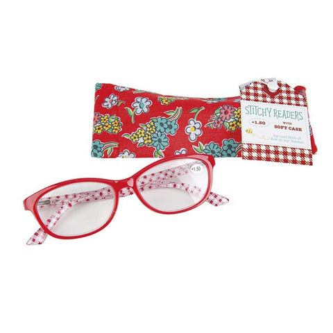 SALE Lori Holt +1.50 Stitchy Readers ST-21868 - Riley Blake Designs - Reading Glasses Soft Case