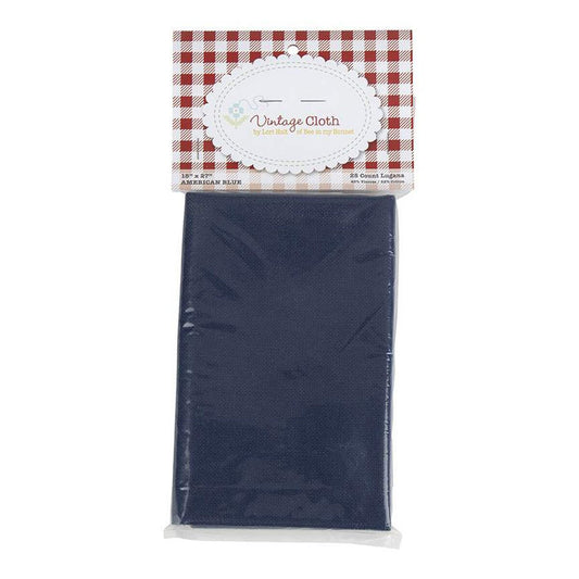 SALE Vintage Cloth 25-Count VC25 Lugana American Blue - Lori Holt - Riley Blake Designs - 18" x 27" Cotton/Viscose Embroidery Cloth