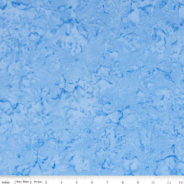 18" End of Bolt - SALE Batiks Expressions Hand-Dyes BTHH174 Light Blue 1 - Riley Blake Designs - Hand-Dyed Print - Quilting Cotton