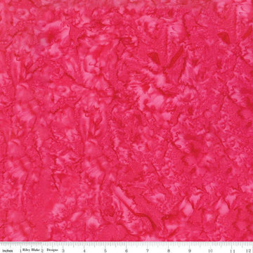 SALE Batiks Expressions Hand-Dyes BT21000-197 Cerise  - Riley Blake Designs - Hand-Dyed Print - Quilting Cotton