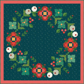 Laurel Wreath Quilt PATTERN P154 - Heather Peterson - Riley Blake Designs - INSTRUCTIONS Only - Piecing Christmas