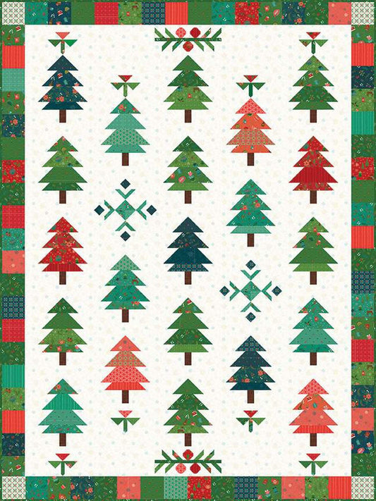 SALE Under the Pines Quilt & Runner PATTERN P154 - Heather Peterson - Riley Blake Designs - INSTRUCTIONS Only - Piecing Christmas