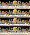 9" End Of Bolt Pumpkin Patch Barn Dance Border Stripe CD14573 White - Riley Blake - DIGITALLY PRINTED - J. Wecker Frisch - Quilting Cotton