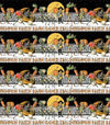 14" End Of Bolt Pumpkin Patch Barn Dance Border Stripe CD14573 White - Riley Blake - DIGITALLY PRINTED - J. Wecker Frisch - Quilting Cotton